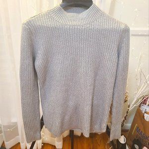 Metallic silver sweater size S